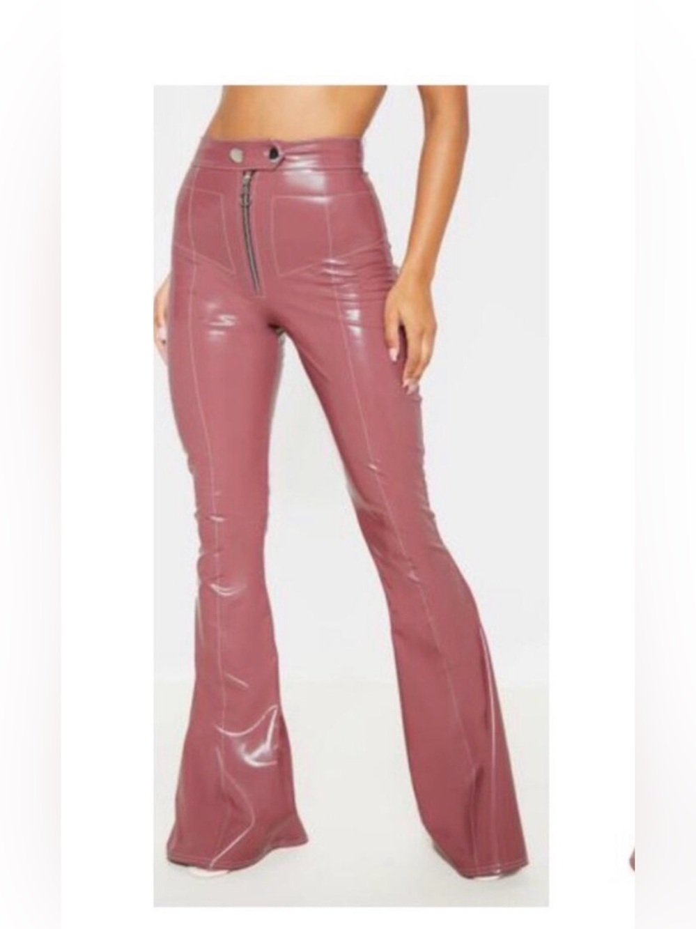 PLT mauve flare pants